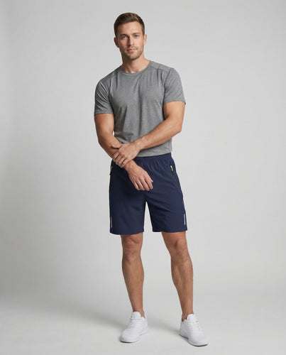 Herren Trainingsshorts Reißverschluss