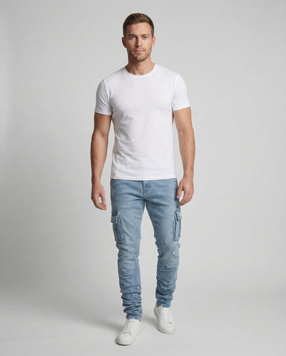 Herren Cargo Jeans Jogger