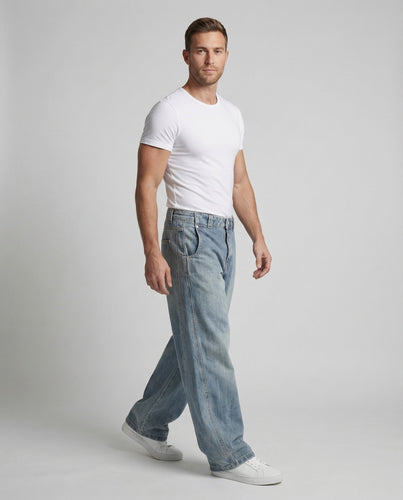 Herren Denim Hose Ultraweit