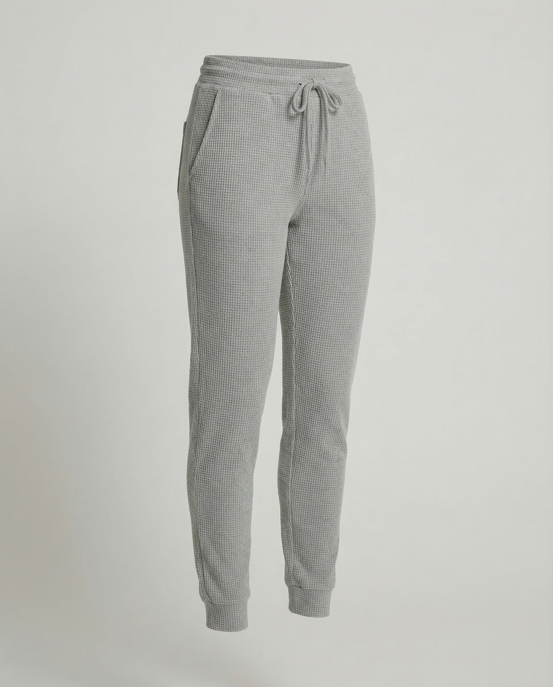 Damen Waffelstrick Jogginghose Thermo