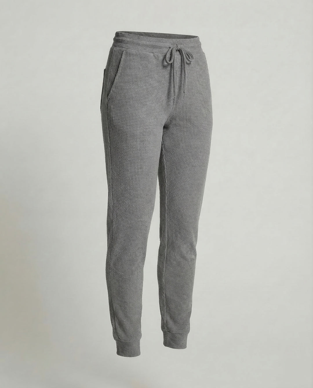 Damen Waffelstrick Jogginghose Thermo