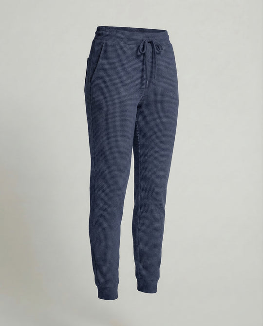 Damen Waffelstrick Jogginghose Thermo