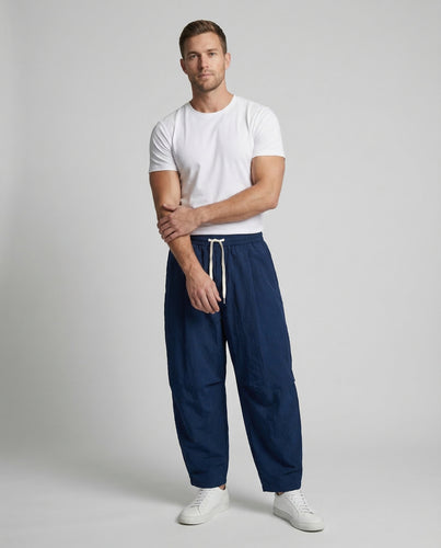 Herren Sommerhose Weit Tunnelzug