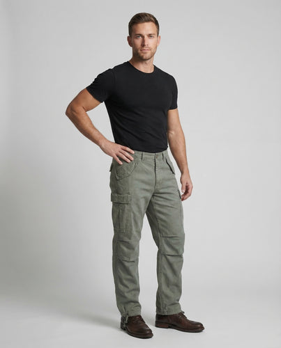 Herren Militärcanvas Cargo Hose