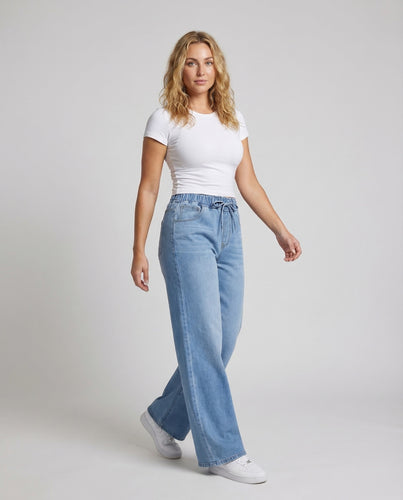 Damen Paperbag Jeans High Waist