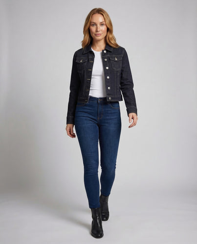 Damen Trucker Jeansjacke Kurz