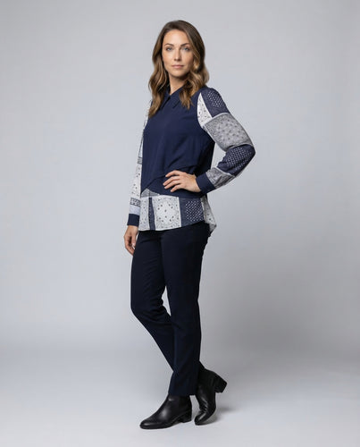 Damen Blusentop Lagenlook
