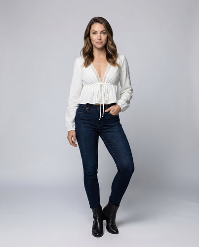 Damen Spitzenbluse Boho