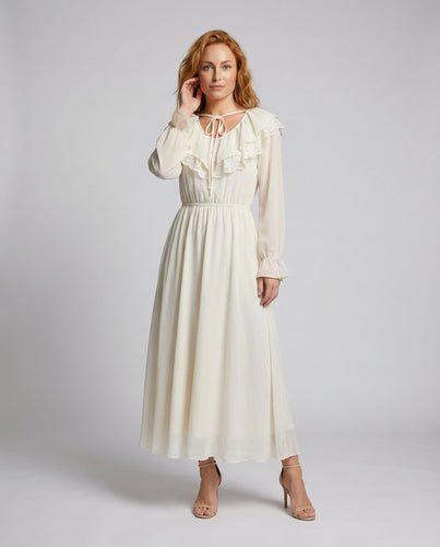 Damen Chiffon Maxirock Mehrlagig