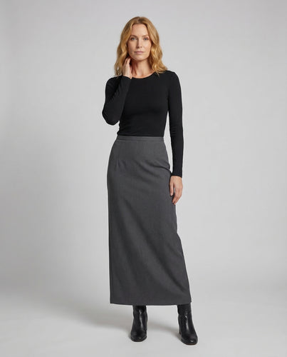 Damen Maxirock Schlitz Elegant