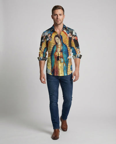 Herren Hemd Print Motiv