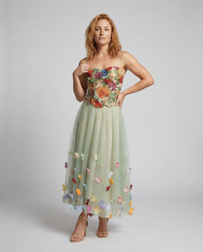 Damen Corsettkleid Jacquard