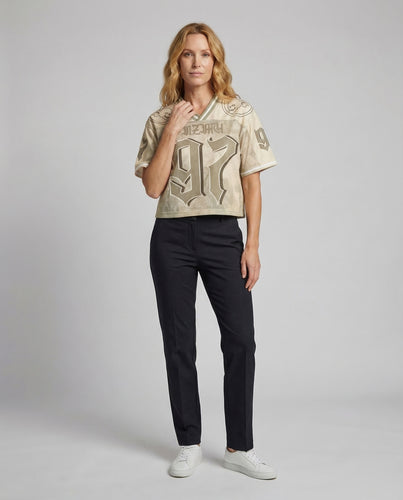 Damen Netzshirt Print Retro
