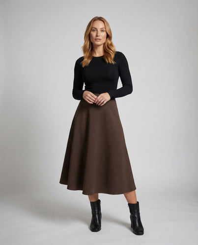 Damen Tellerrock Maxi