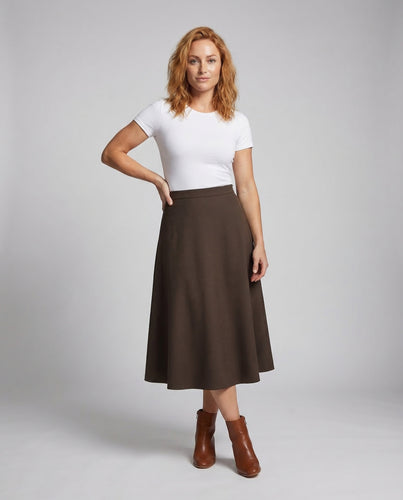 Damen Midirock A Linie Elegant