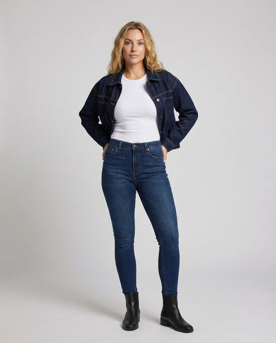 Damen Jeansjacke Kurz