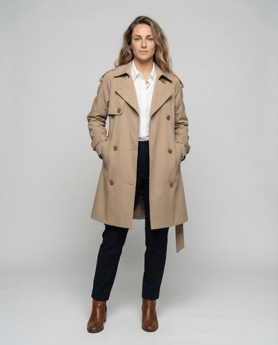Damen Oversize-Trenchcoat Doppelreihig