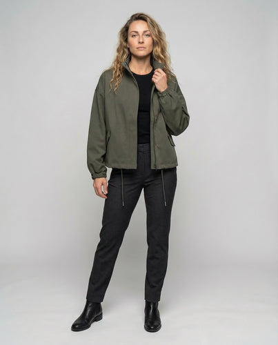 Damen Utility-Jacke Kordelzug