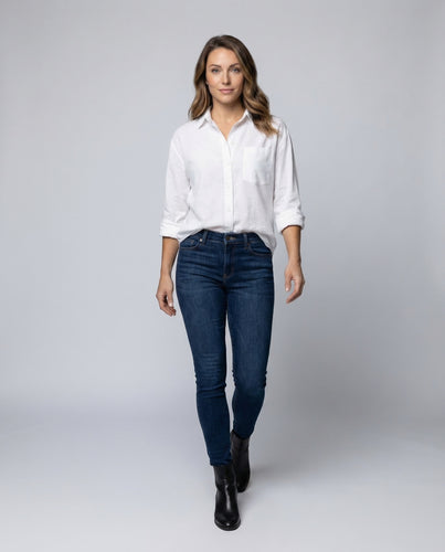 Damen Resort-Hemd Baumwollmischung