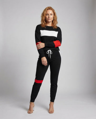 Damen Jersey-Zweiteiler Kastiger Sweater