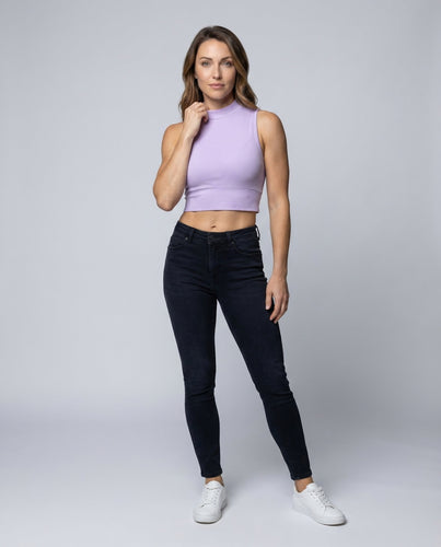 Damen Bauchfreies Top Wickeldetail