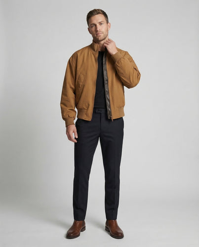 Herren Bomberjacke Kastiger Schnitt