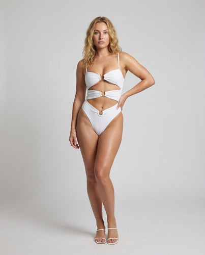 Damen Cut-Out-Monokini Ring-Details