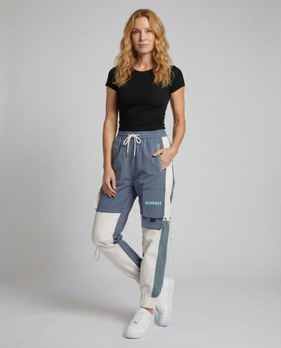 Damen Jogger-Cargohose Schmaler Fußabschluss