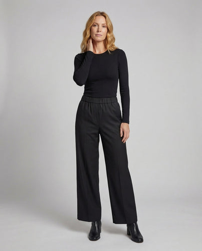 Damen Schlupfhose Paspeltaschen Elastikbund