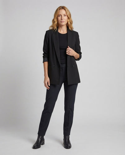 Damen Longline-Oversize-Blazer Schulterpolster