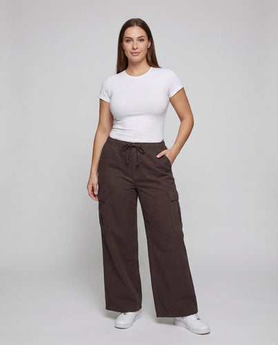 Damen Workwear-Palazzohose Klapptaschen