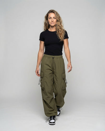 Damen Utility-Straßenhose Pattentaschen