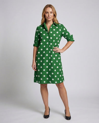 Damen Hemdblusenkleid A-Linie Aufgekrempelte Ärmel