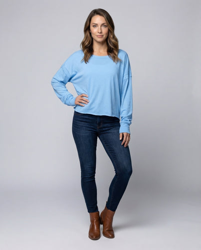 Damen Sweatshirt Überkreuzter Rückenausschnitt