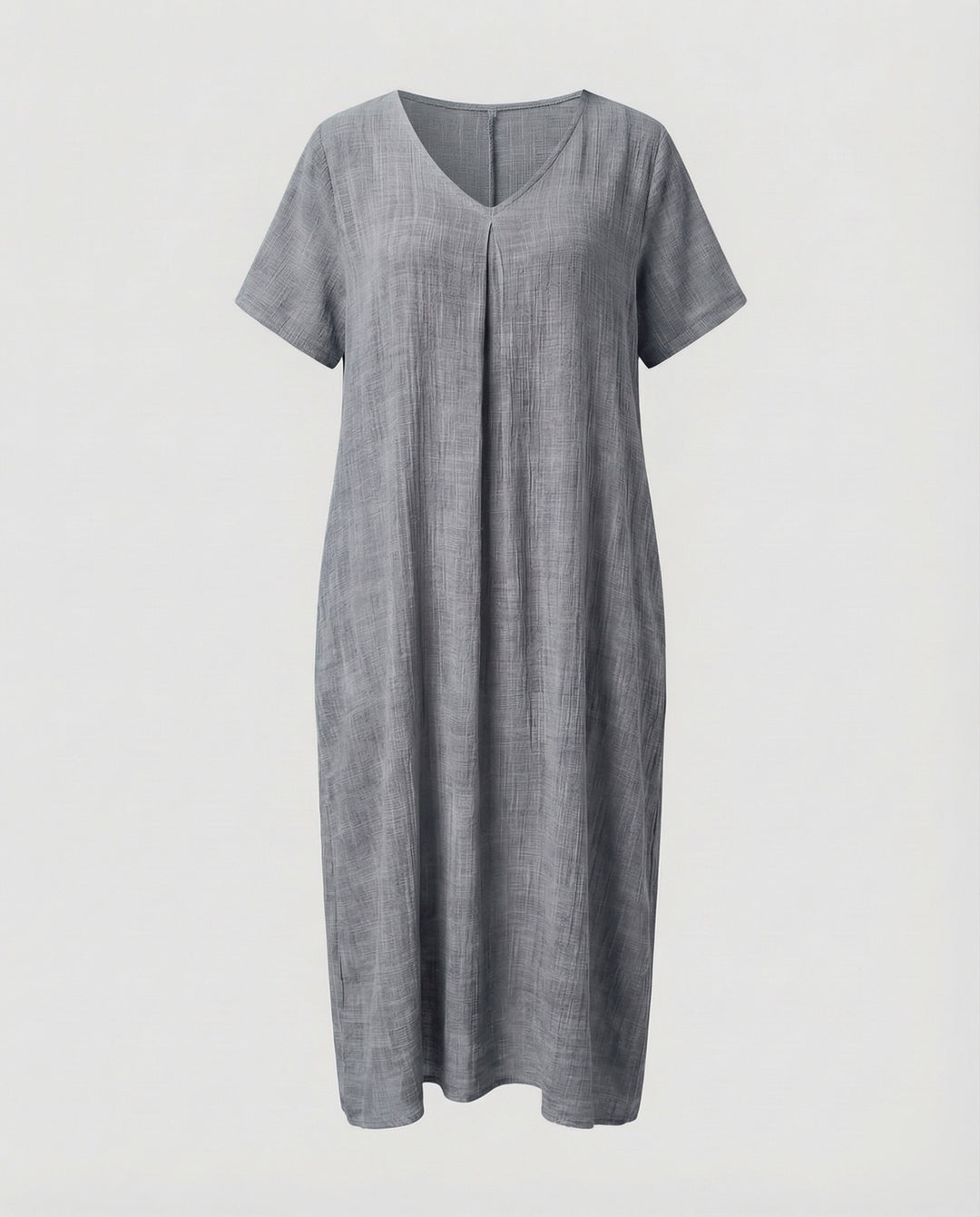 Damen Musselin-Maxikleid Lockerer Kaftan-Schnitt