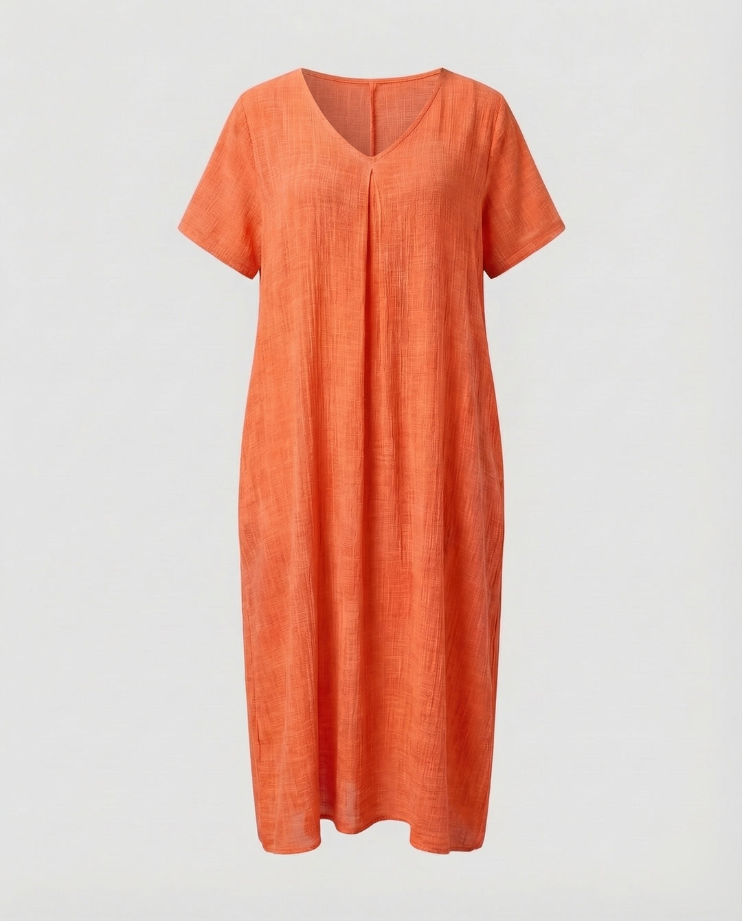 Damen Musselin-Maxikleid Lockerer Kaftan-Schnitt