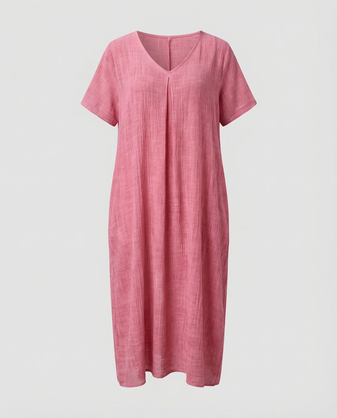 Damen Musselin-Maxikleid Lockerer Kaftan-Schnitt