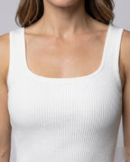 Damen Rippstrick-Midikleid Figurformend