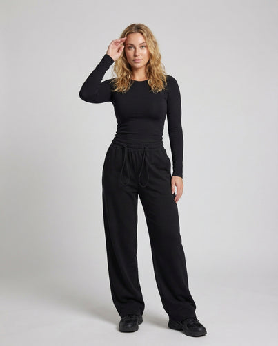 Damen Extraweite Hose Tunnelzug Tropfenfalten