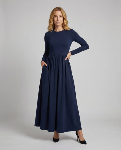 Damen Abendkleid Tailliert Voluminöser Faltenrock