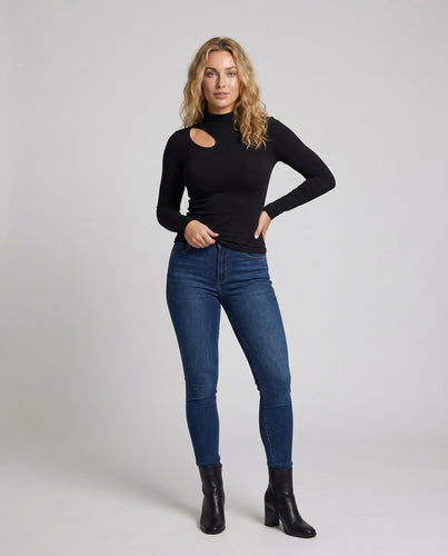 Damen Feinstrickpullover Asymmetrisch Daumenlochärmel