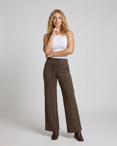 Damen hochgeschnittene Yogahose mit Schenkeltasche