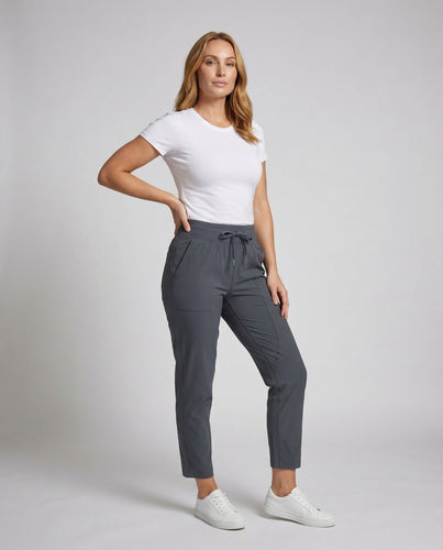 Damen knöchellange elastische Relaxhose