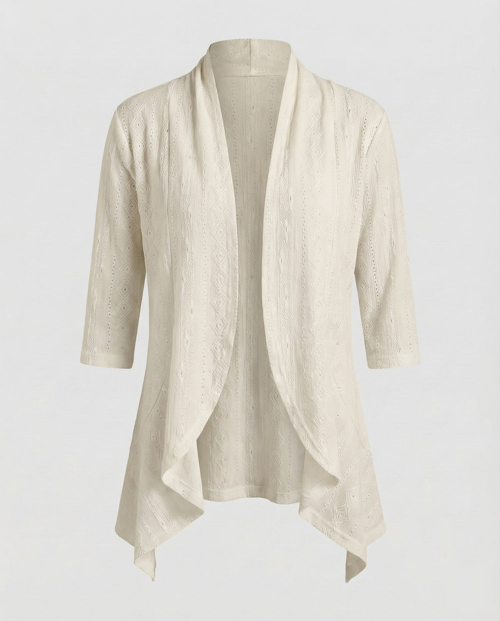 Damen leichte Lochstickerei-Tunikajacke.