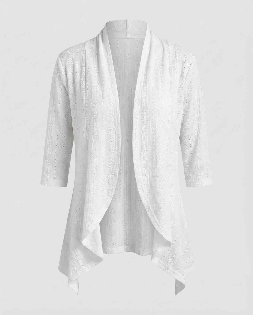 Damen leichte Lochstickerei-Tunikajacke.
