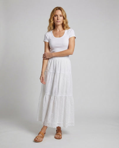 Damen Tüll-Top mit transparenten Ärmeln und Feinstrickbund.