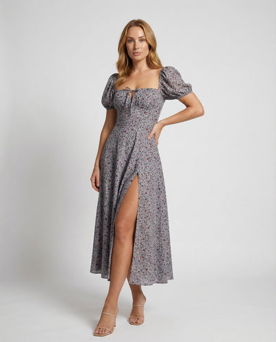 Damen kurzes Satin-Negligé mit Spitzencups
