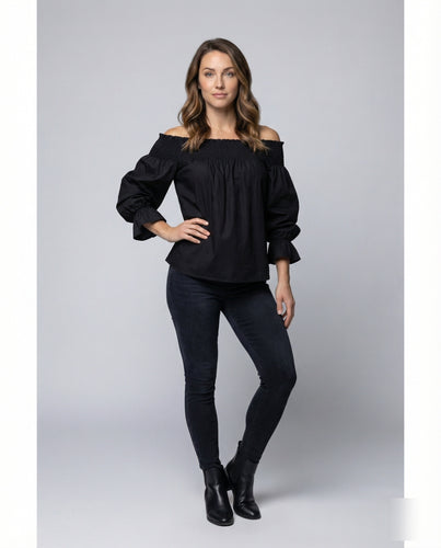 Damen langes Hemdblusenkleid aus Leinenmix