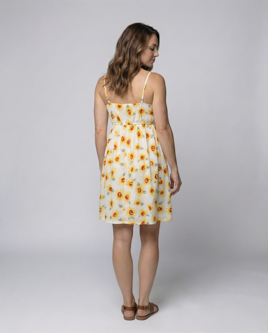 Damen florales Blümchen-Minikleid