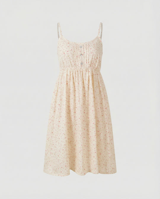 Damen florales Blümchen-Minikleid